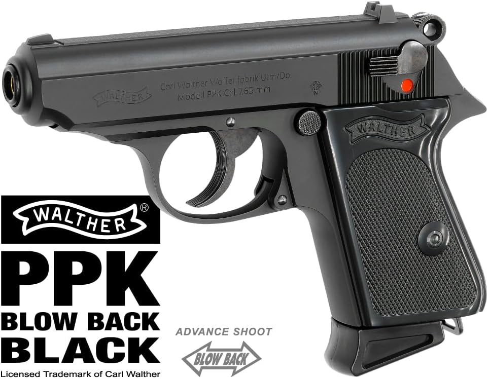 ワルサーPPK ブラックモデル ガスブローバック（18歳以上対象）