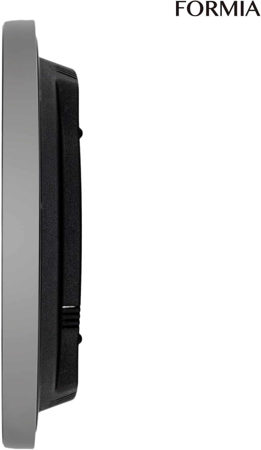 温湿度計付き静音壁掛け電波時計 シルバー HWC-001RCSV