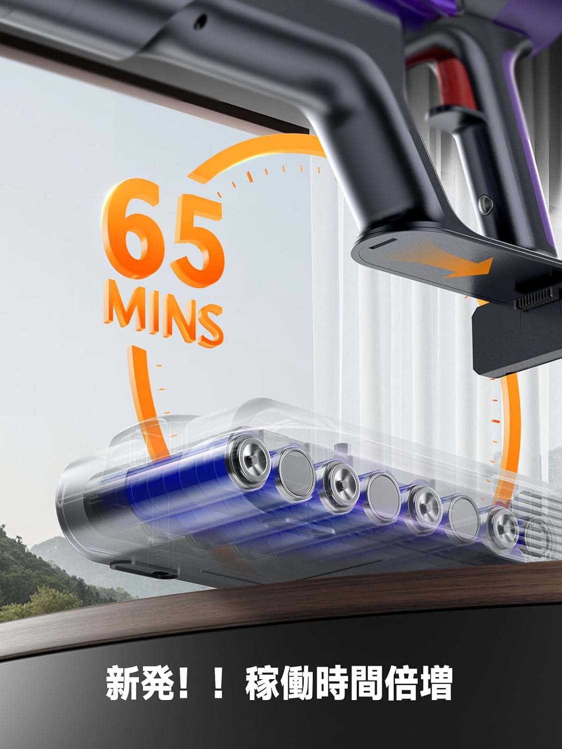 コードレス掃除機 600W 超強力吸引 自立式・置く充電可能・65分稼働・7重濾過・多様ノズル付き PSE認証 2年保証