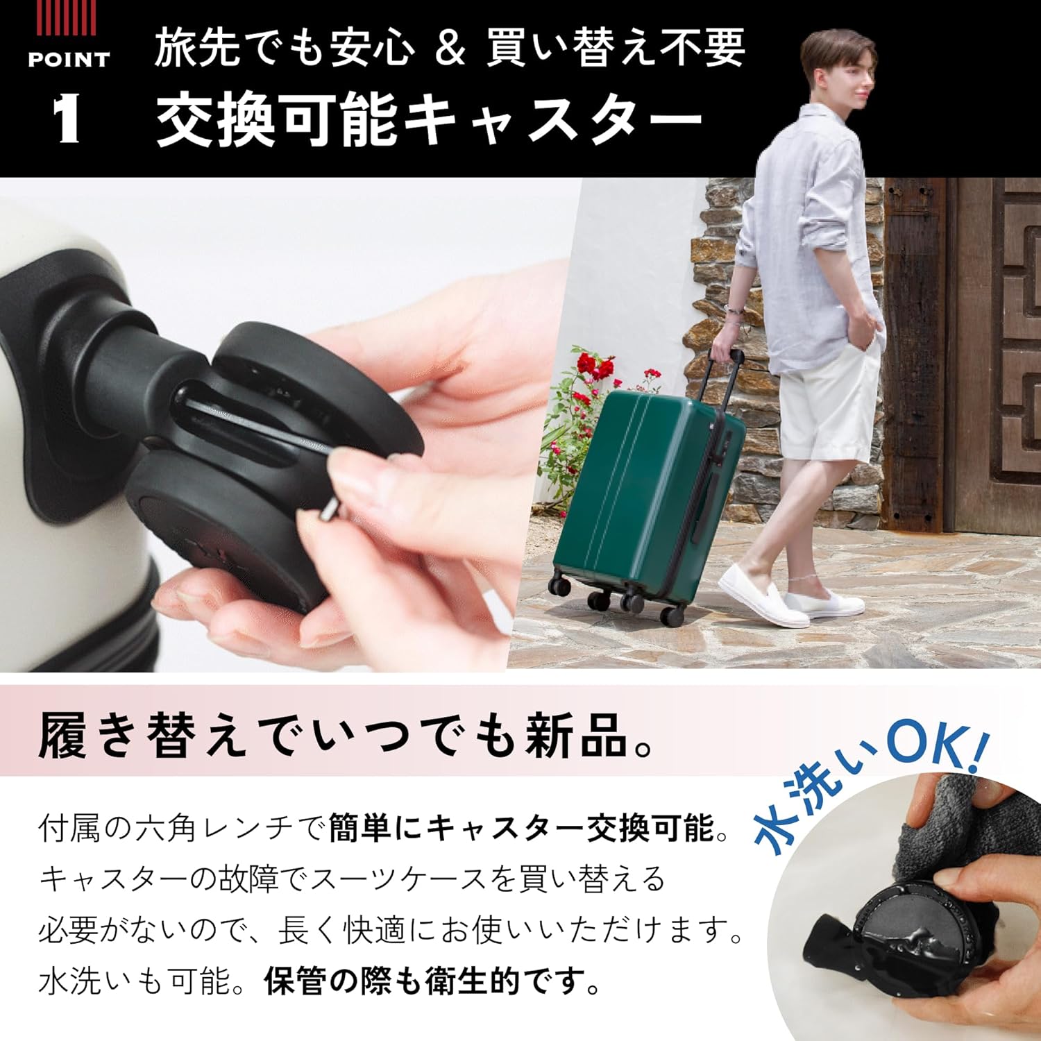 機内持ち込み静音キャリーケース SSサイズ 軽量大容量26L HINOMOTO