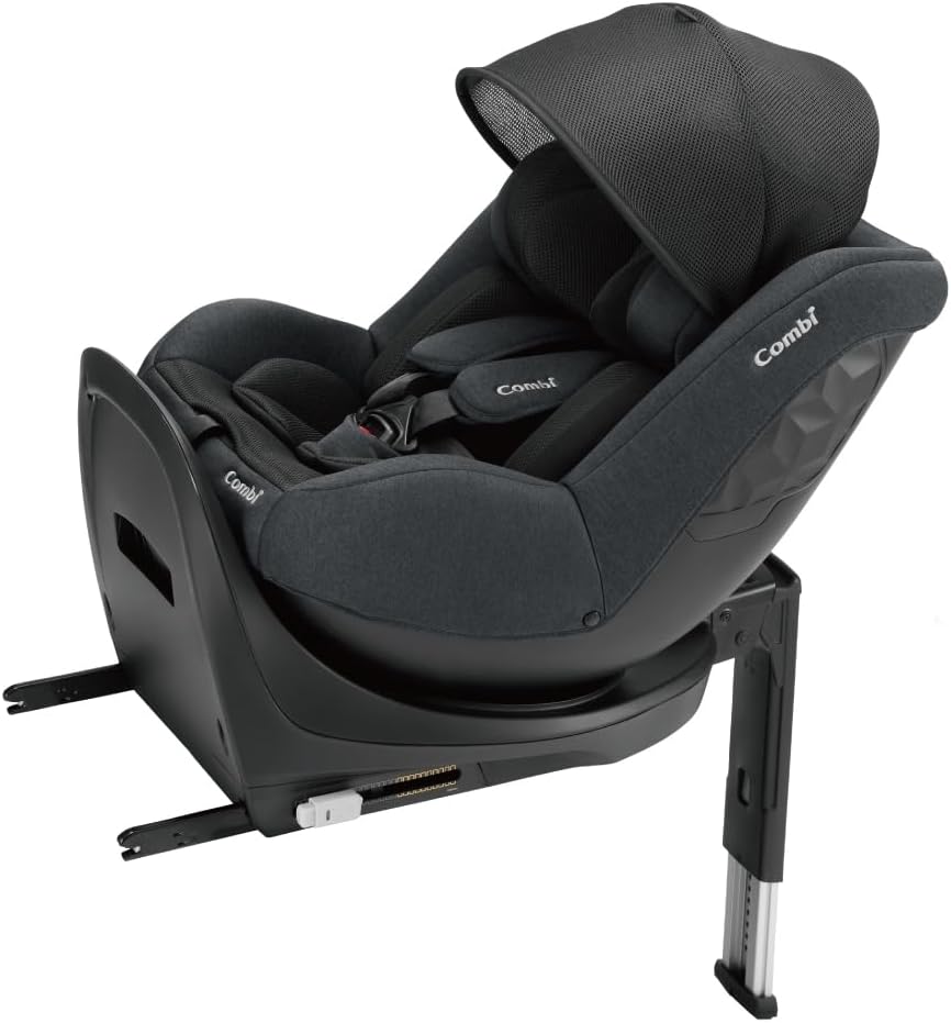 回転式チャイルドシート クルムーヴ R129 エッグショック ブラック ISOFIXコンパクトタイプ