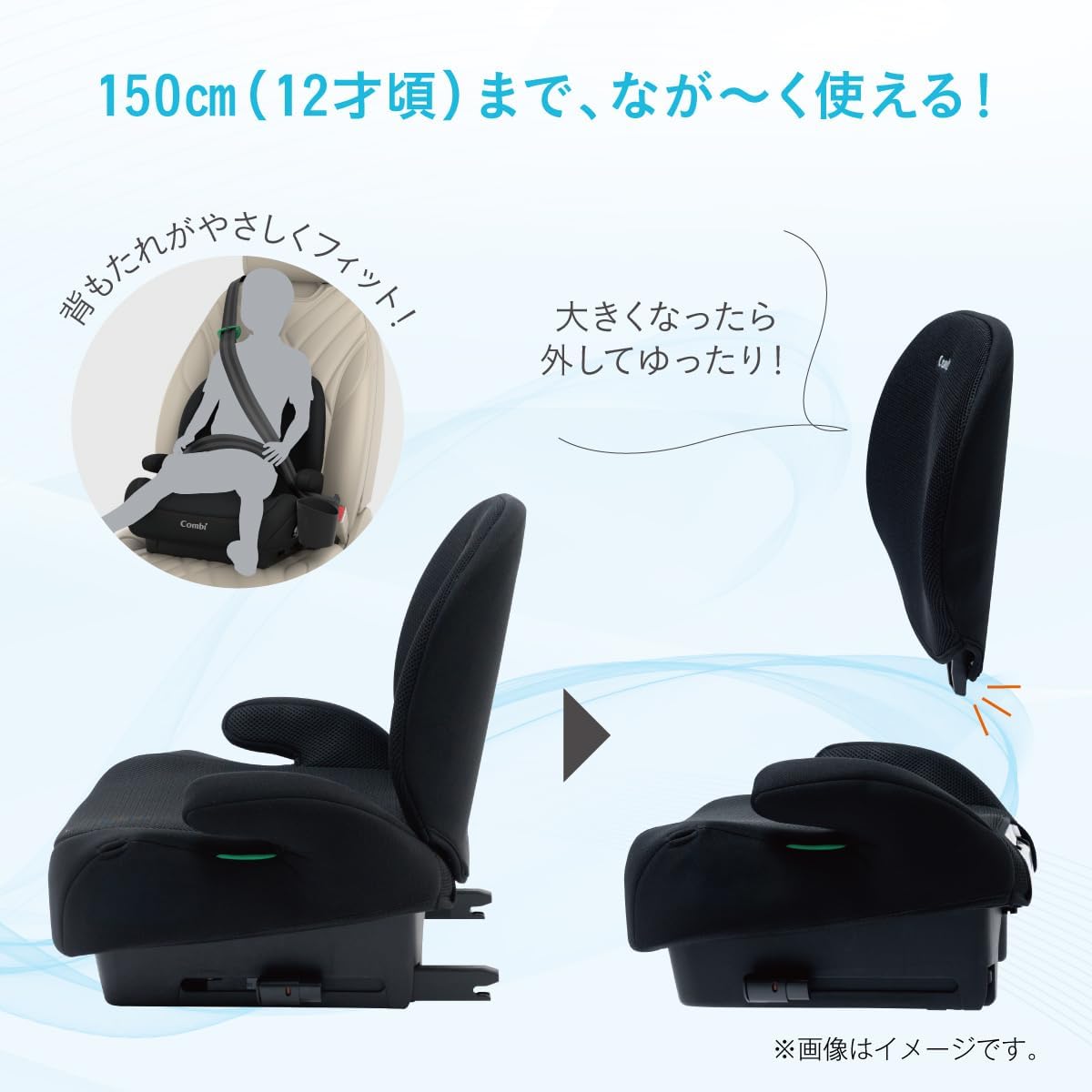 ISOFIX固定 ジョイトリップ ブースターシート 125-150cm 用（BA R129対応）