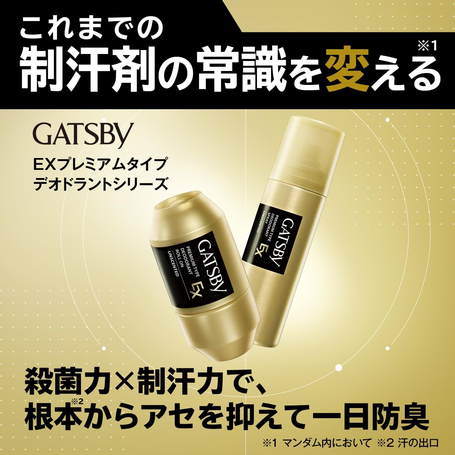 EXプレミアムタイプ 無香料デオドラントロールオン ルーズ汗抑制 50ml