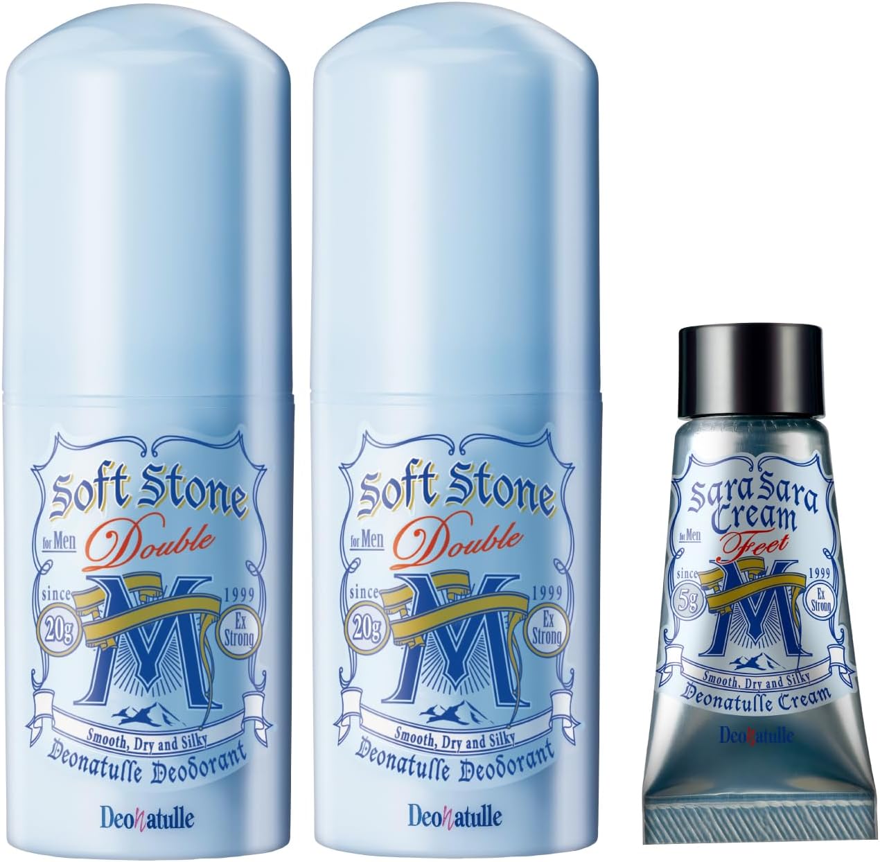 デオナチュレ 男性用直ヌリ制汗剤 スティック ミント 20g×2個 おまけ付き