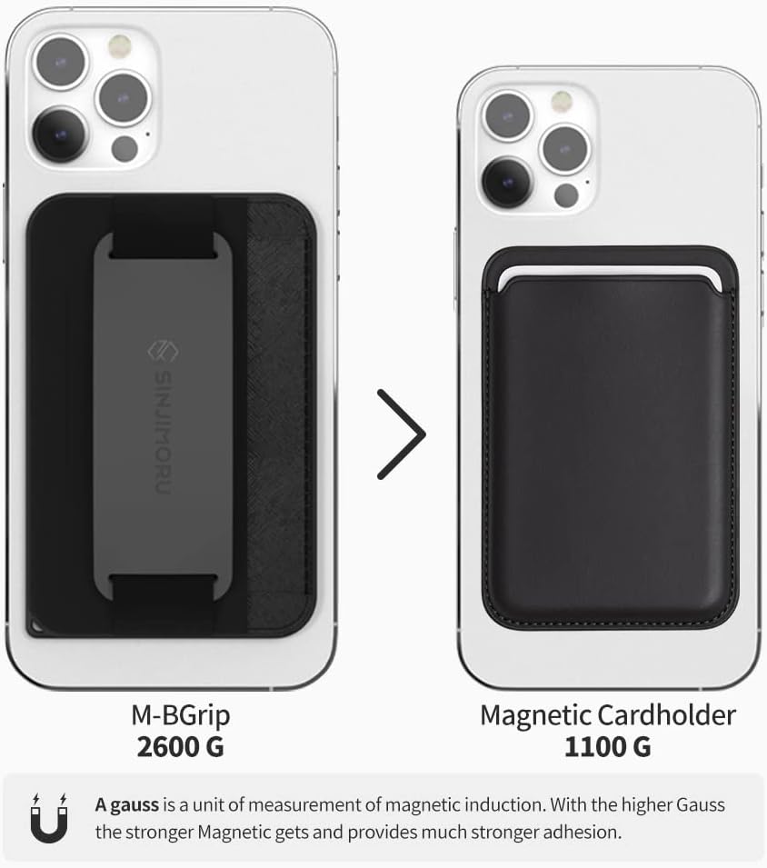 M-BGrip ブラック MagSafe対応3in1カードケース＆スマホスタンド