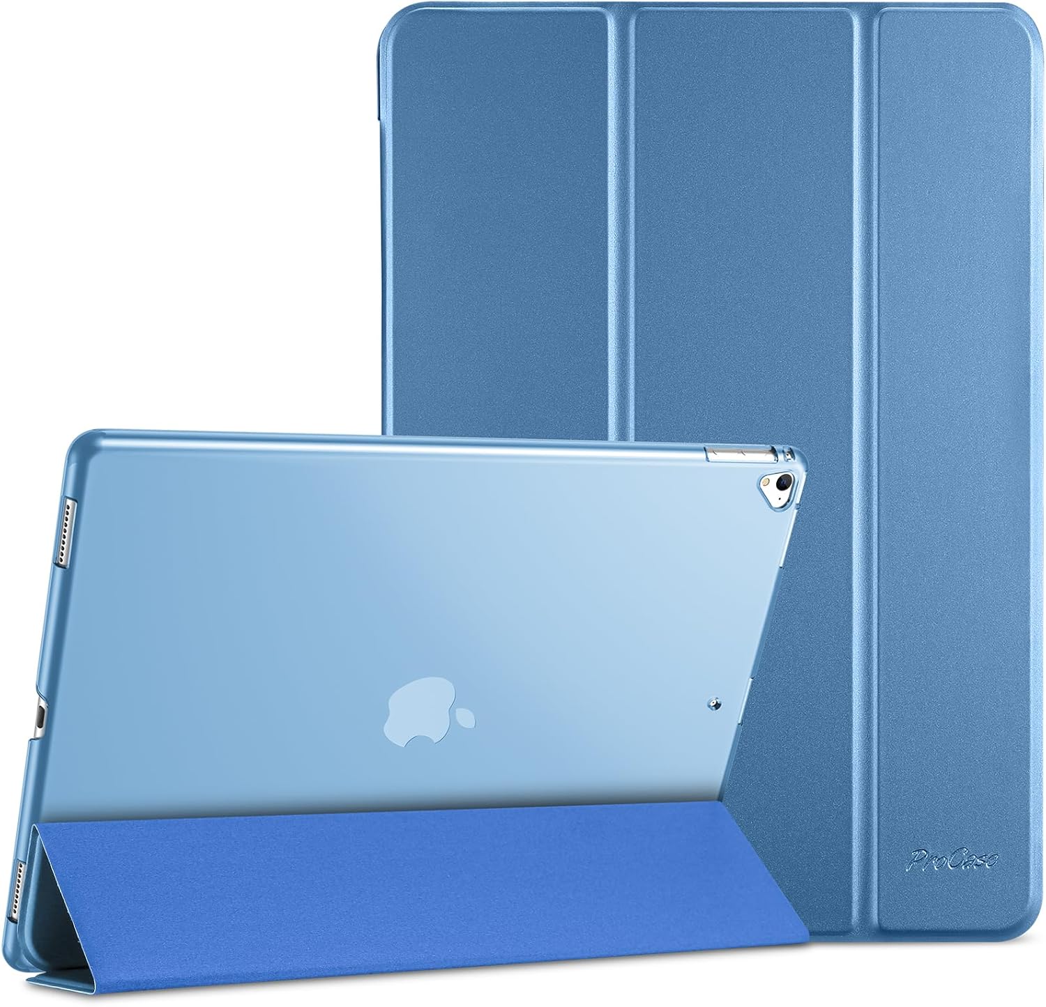 iPad Pro 12.9インチ 第2世代/第1世代用 スマートスリム保護ケース 半透明フロスト - ブルー