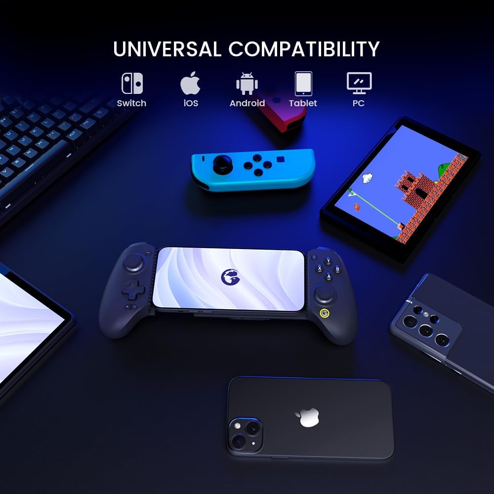Bluetoothゲームコントローラー ゲームSir G8 Plus | iPhone/iPad/Android/Switch/PC対応 | ドリフト防止・高耐久ボタン・1000mAhバッテリー搭載