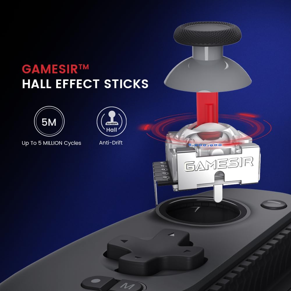 Bluetoothゲームコントローラー ゲームSir G8 Plus | iPhone/iPad/Android/Switch/PC対応 | ドリフト防止・高耐久ボタン・1000mAhバッテリー搭載