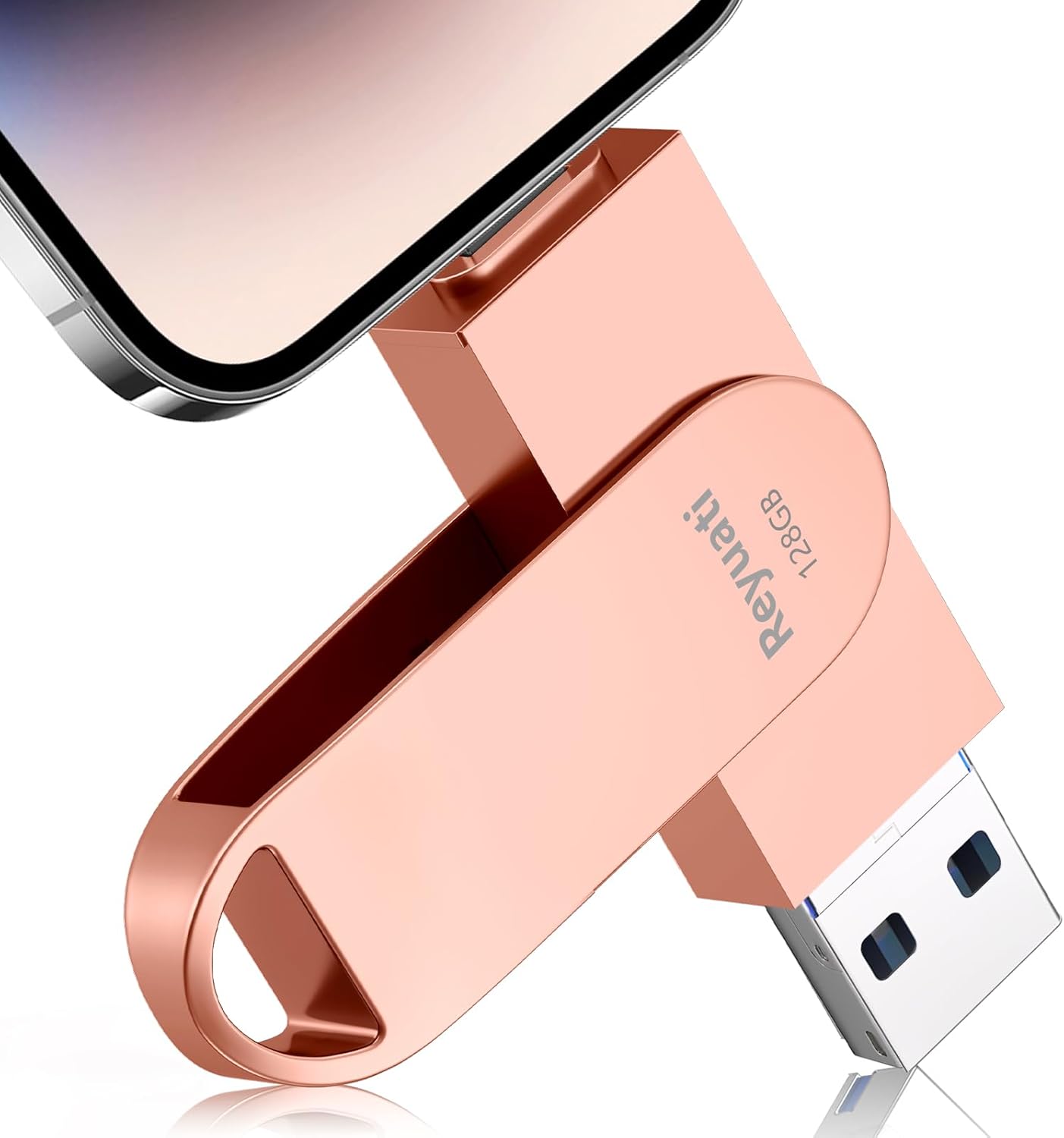 令和7年限定版 128GB USBメモリ 4in1 フラッシュドライブ スマホ・PC対応