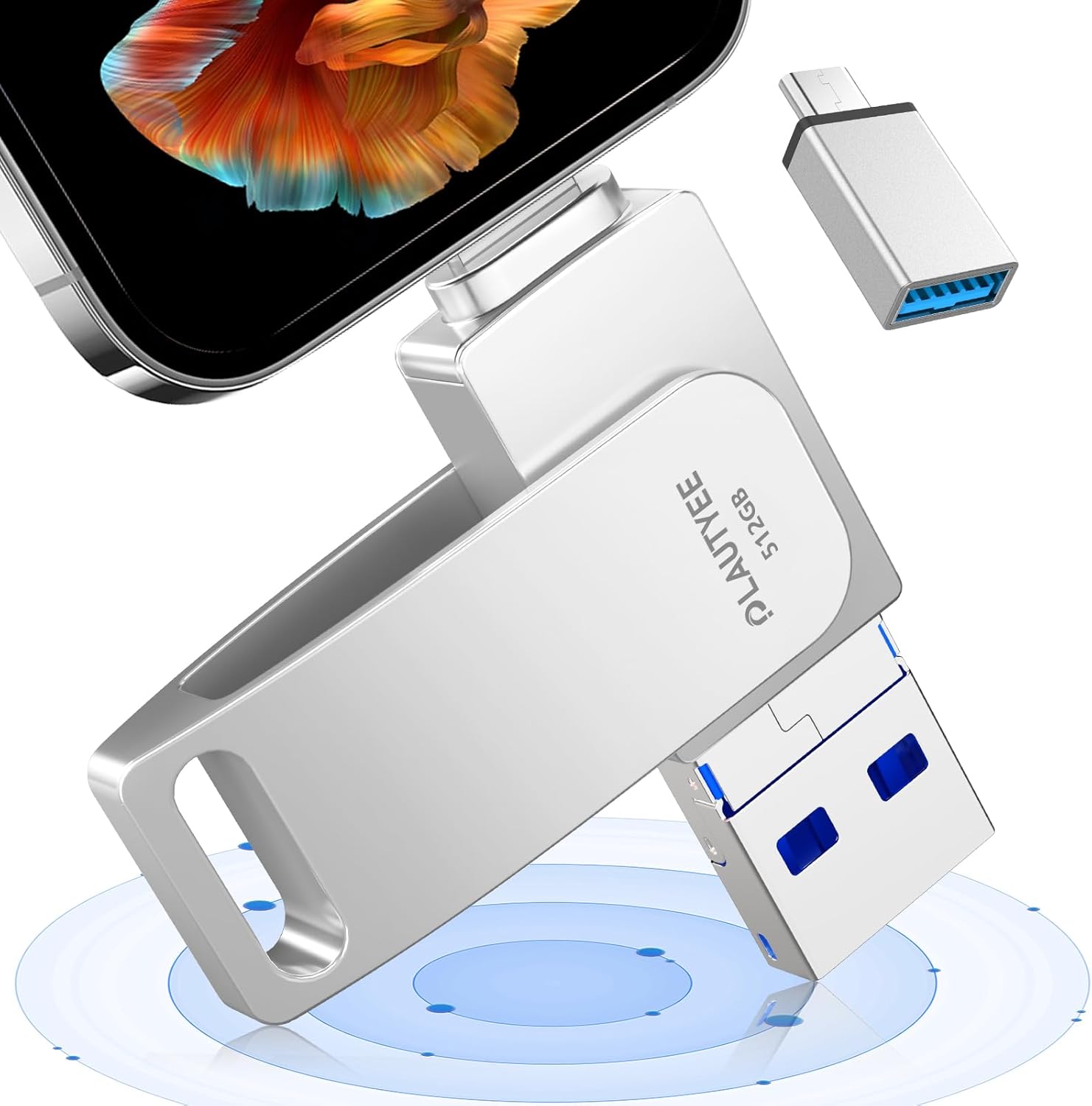 「初心者向け 512GB USBメモリ USB3.0 高速 スマホ写真保存対応」