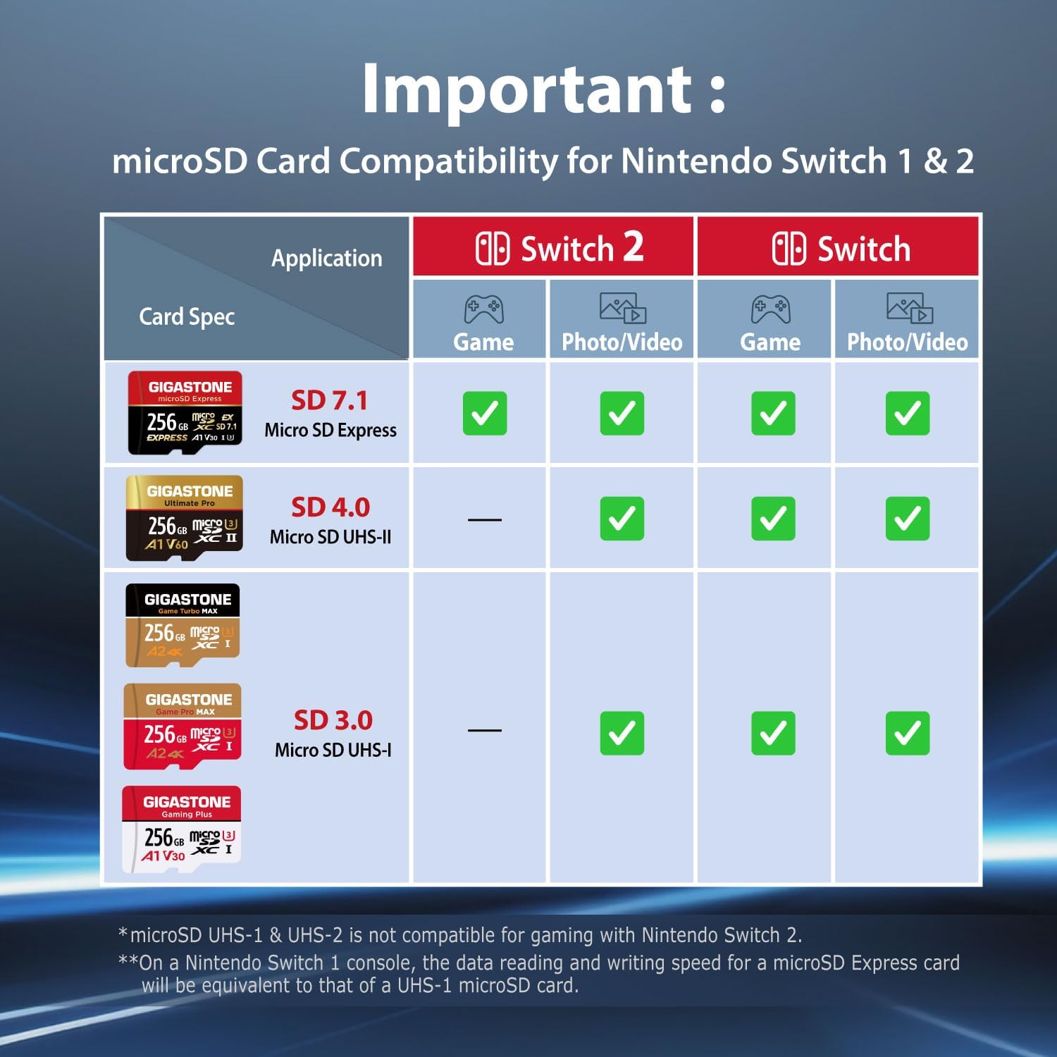 ギガストーン マイクロSDカード 512GB UHS-I A1 V30 U3 国内正規品