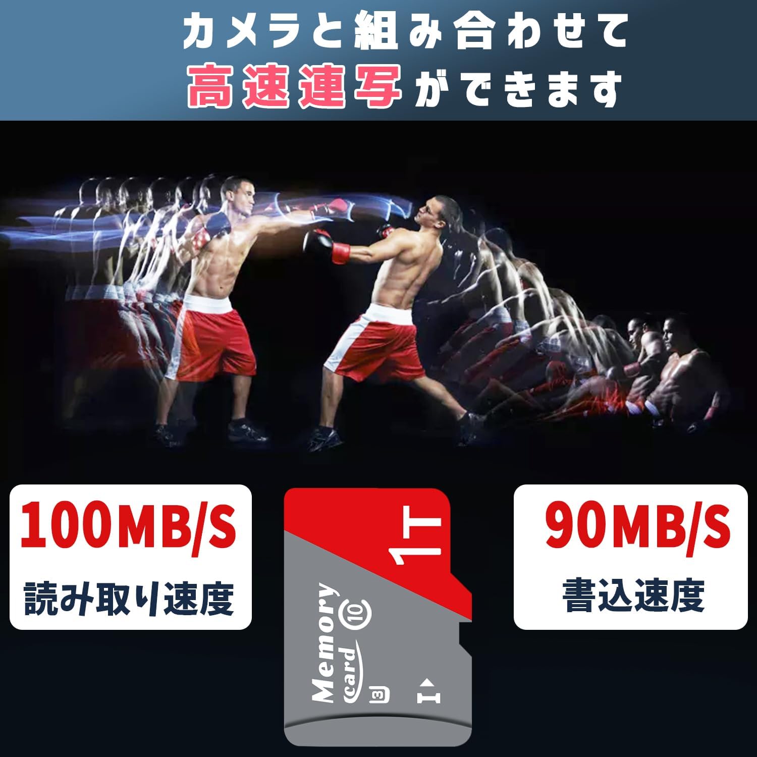 4K UHD対応 microSDカード 1TB - 最大読取速度100MB/s - IPX7防水 - アダプター付き