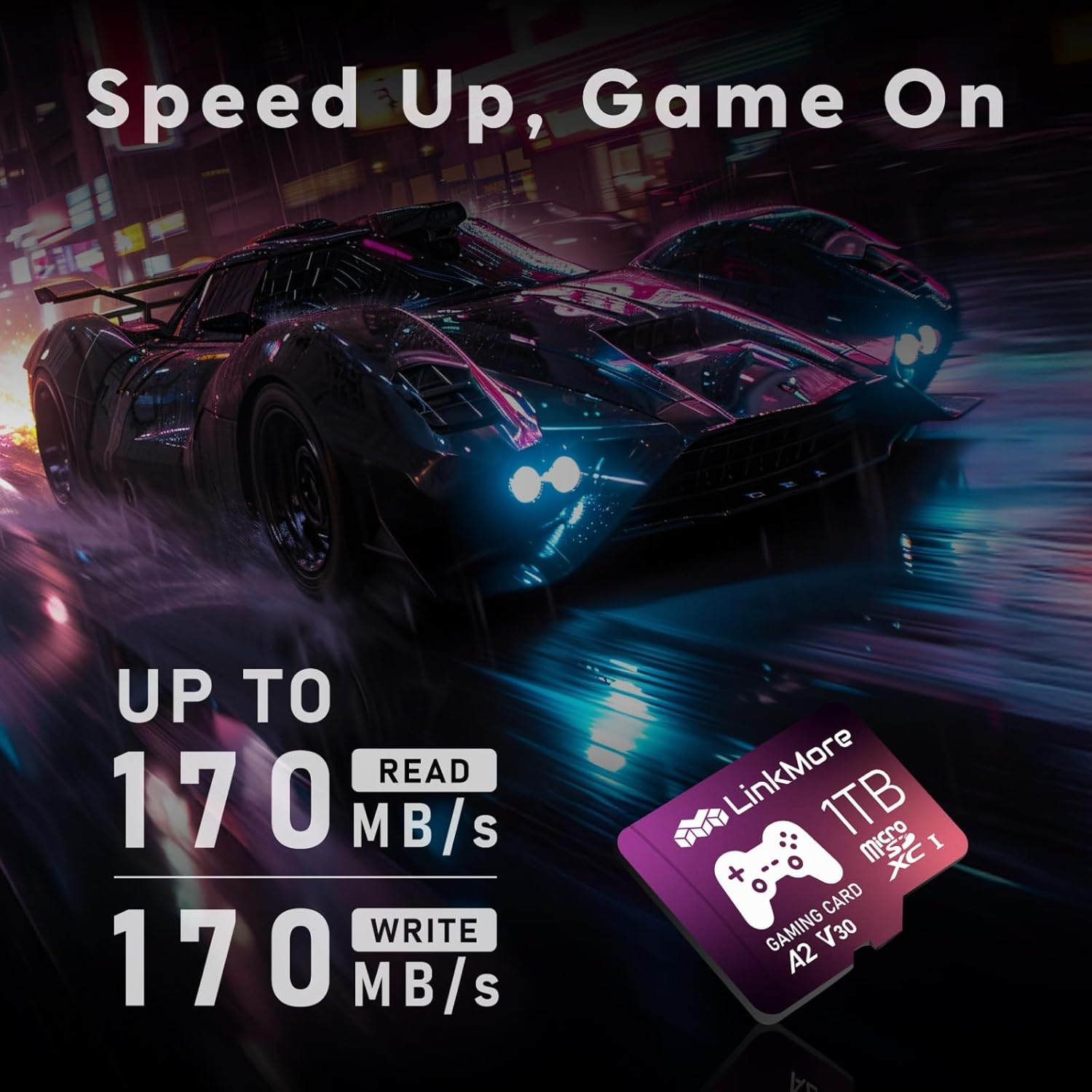Switch対応 1TB MicroSDXCカード A2V30 【最大読込170MB/s】【SDアダプター付】