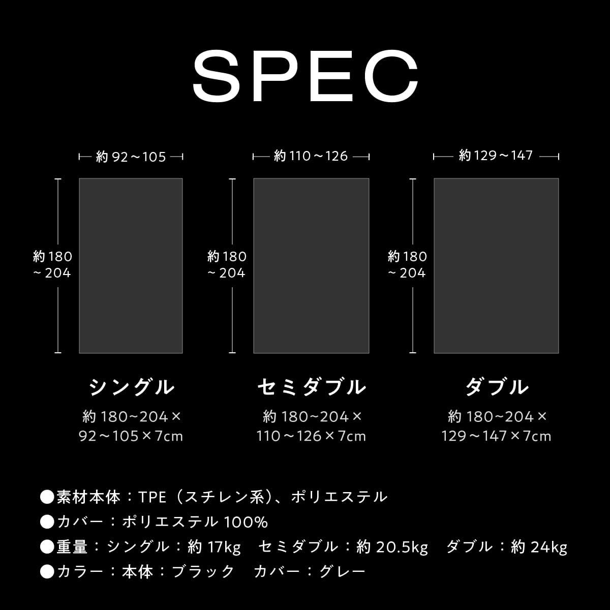 父の日ギフト 高反発折り畳みマットレス シングル カバー付 体圧分散 丸洗い 通気性