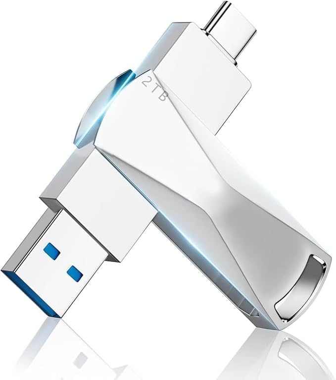 2TB USBメモリ【Amazon.co.jp限定】高速Type-C対応 防水・防塵・耐衝撃 360度回転コンパクト