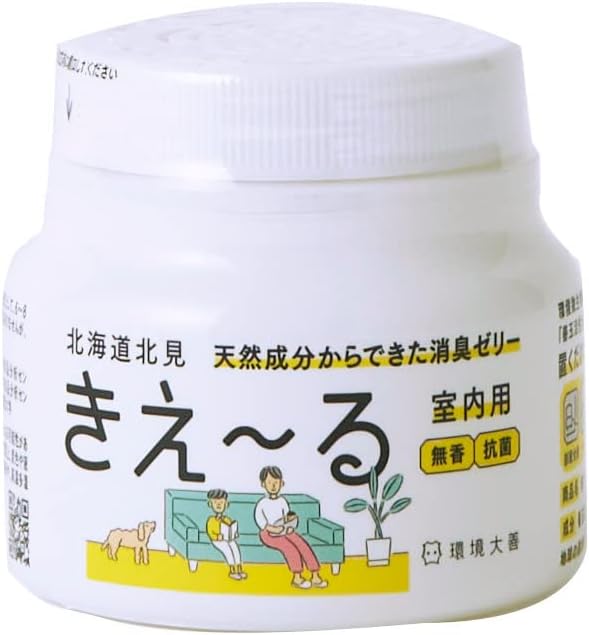 無香料ゼリータイプ消臭剤 置き型 160g タバコ・ペット臭対策 きえ〜る