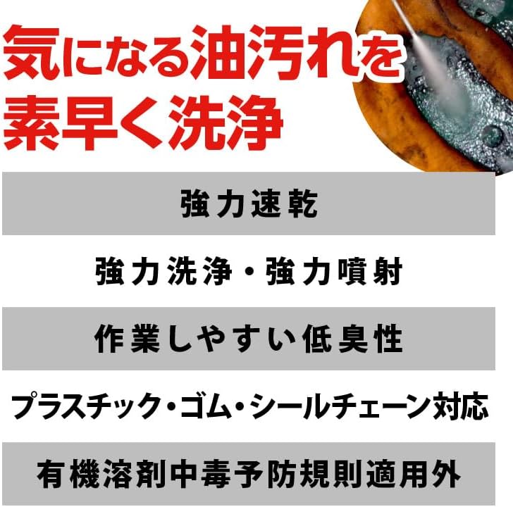 速乾ブレーキ&パーツクリーナー 840ml 4本セット【逆さ噴射可能】