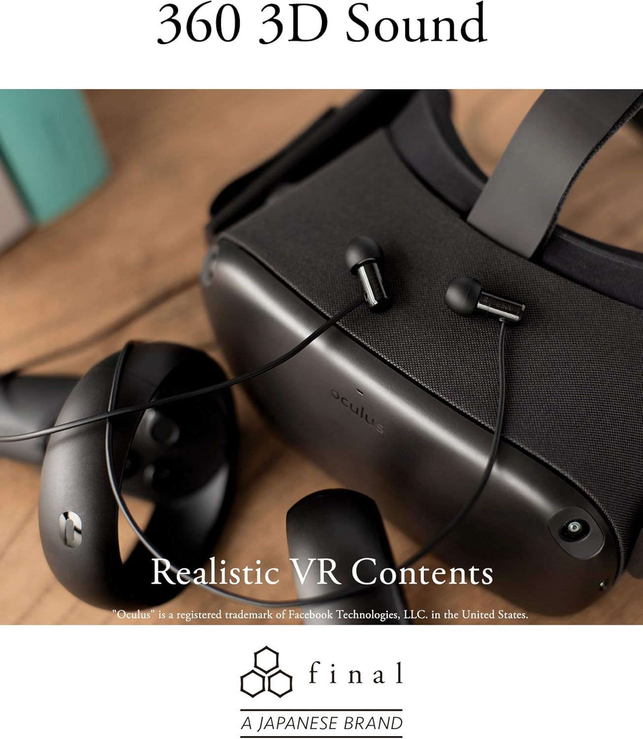 VRバイノーラルASMR対応ファイナルE500カナル型イヤホン ブラック
