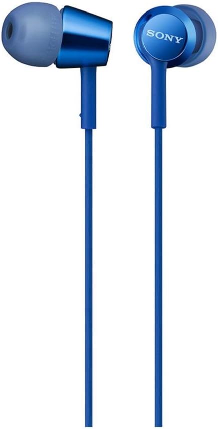 有線カナル型イヤホン ブルー MDR-EX155
