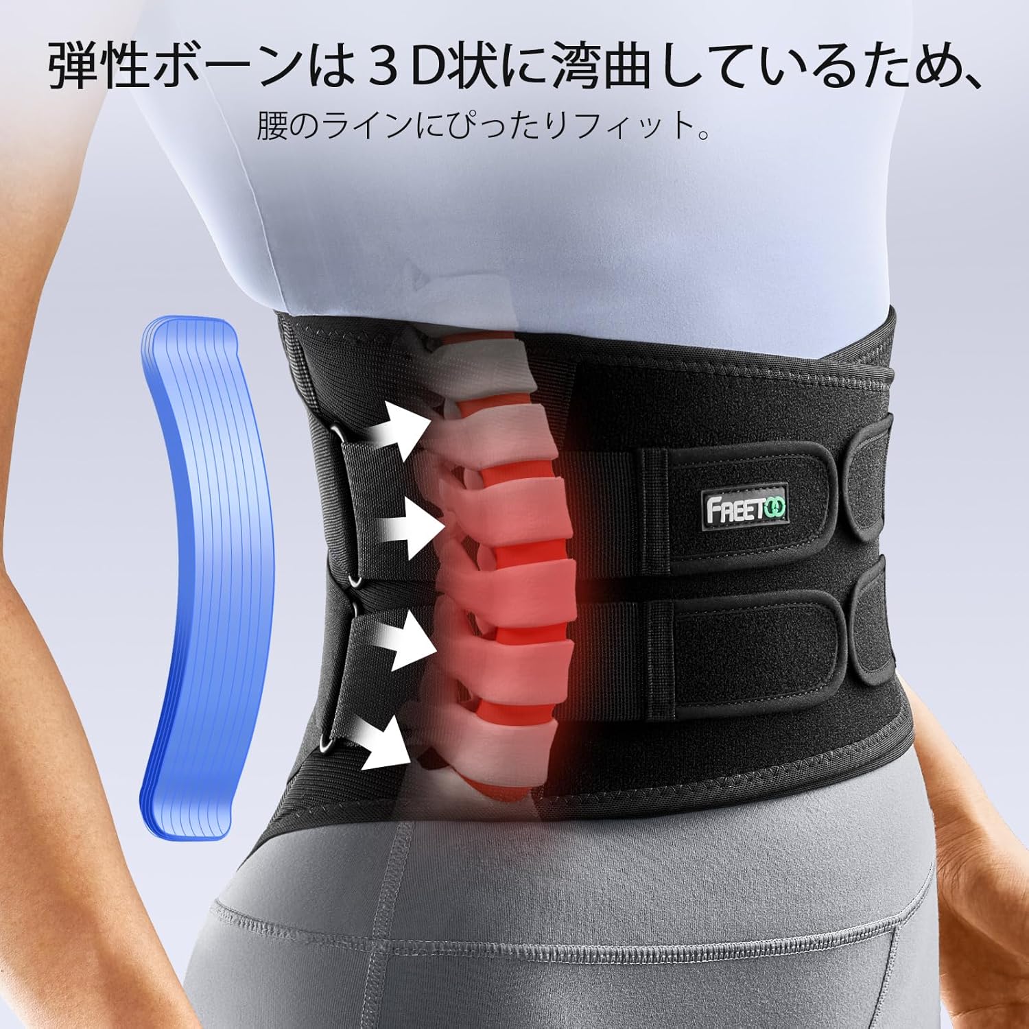 整体師推薦 腰サポーター コルセット メッシュ構造 調節可 男女兼用 XL(お腹周り115-130cm)