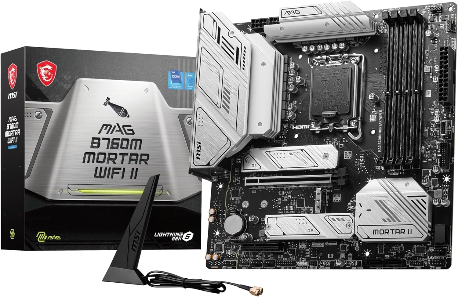 MSI MAG B760M MORTAR WIFI II Micro-ATX マザーボード LGA1700 対応