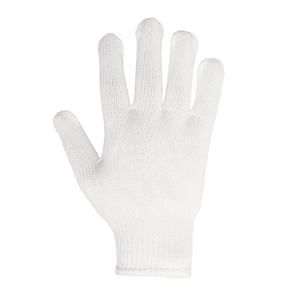 薄手スベリ止め軍手 [10ゲージ・綿100%] Mサイズ【5双組】 ホワイト
