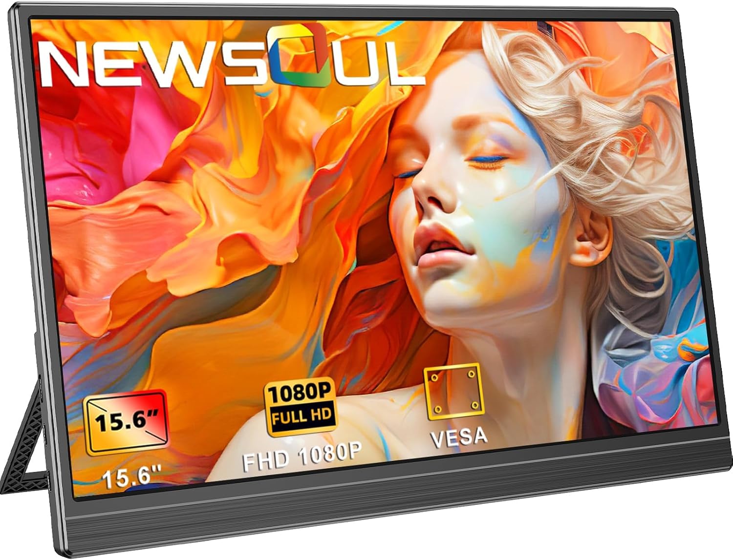 ポータブルモニター 15.6インチ FHD 自立型 軽量 薄型 ゲーミング/ビジネス対応 USB Type-C HDMI接続
