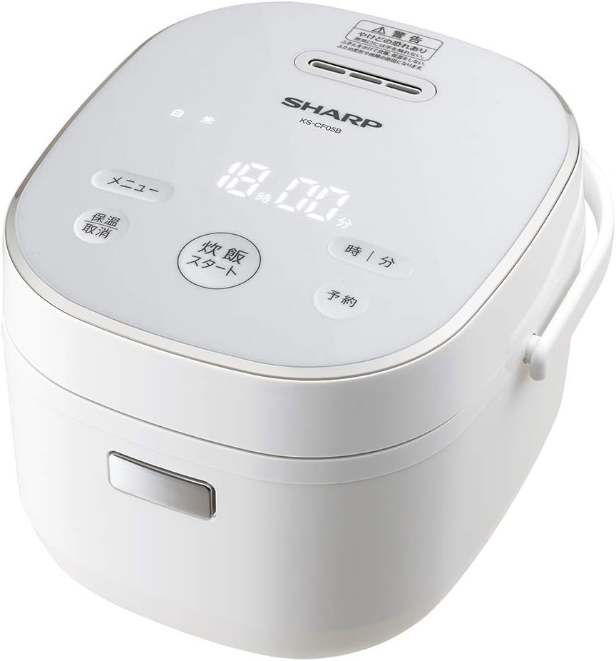 一人暮らし用シャープ炊飯器 3合 マイコン ホワイト