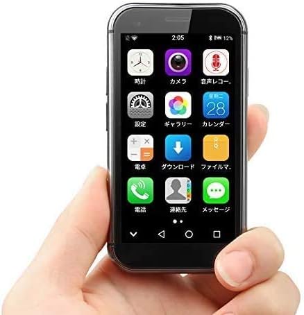 4GデュアルSIMスマートフォン（3インチ・Android 9・顔認識・GPS・黒・2GB+16GB）