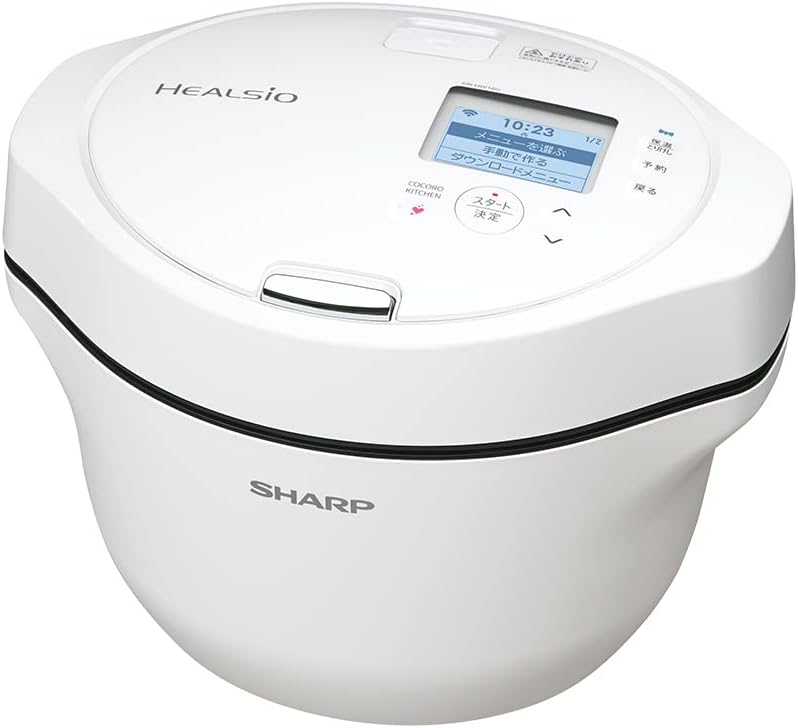 ヘルシオ ホットクック 電気調理鍋 1.6L スマホ連携 ホワイト 2~4人用