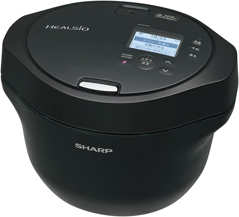 ヘルシオ ホットクック 電気調理鍋 1.6L 無水鍋 スマホ連携 ブラック 2~4人用