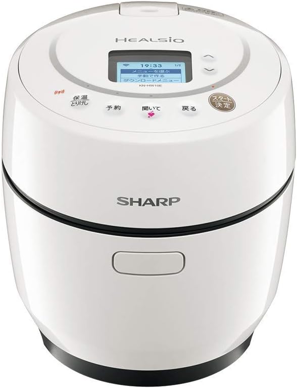 スマホ連携 2段調理が可能な1~2人用 無水電気調理鍋 1.0L ホワイト
