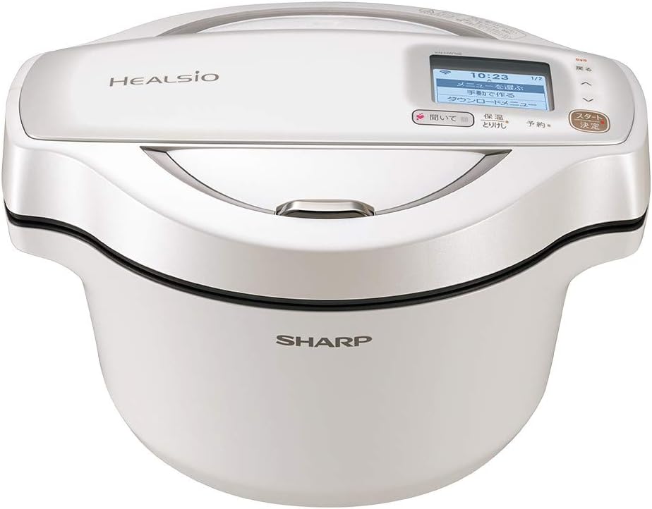 ヘルシオ ホットクック 無水調理 電気鍋 1.6L スマホ連携 2〜4人用 ホワイト