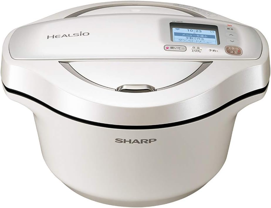 ヘルシオ ホットクック 電気調理鍋 2.4L 無水調理 スマホ連携 2~6人用 ホワイト