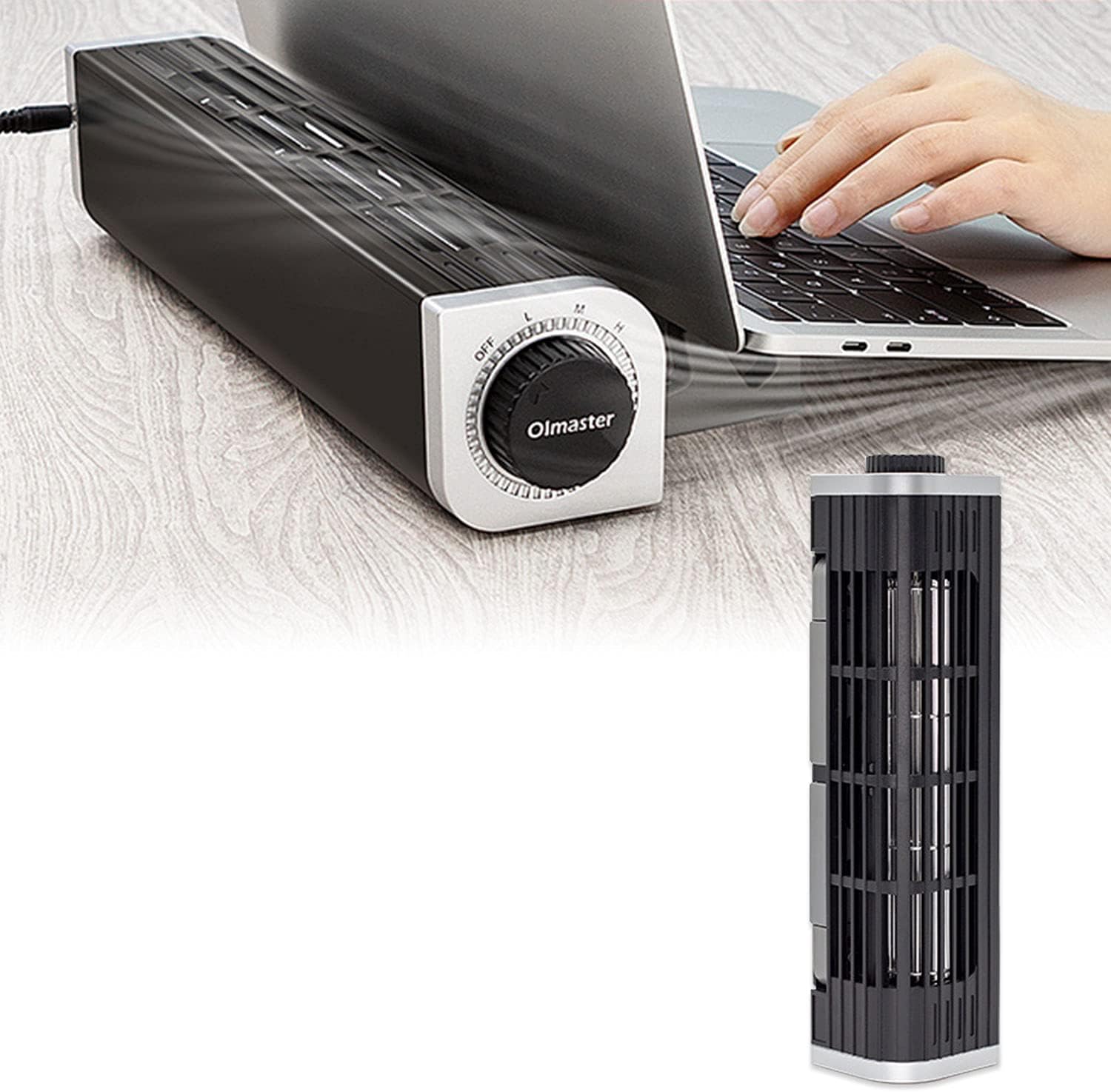 冷却パッド ノートパソコン用 USB風量調節 滑り止め 高さ調整可 MO-FAN04