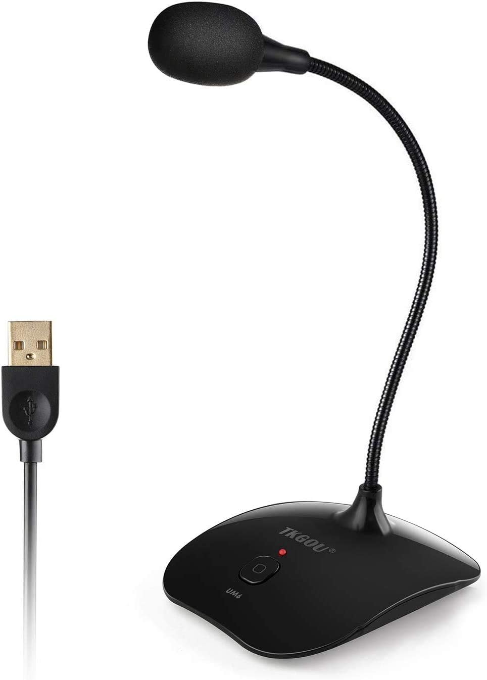 USBマイク TKGOU 高感度全指向性 360°集音 テレワーク・ゲーム実況対応 PC/Windows/Mac用