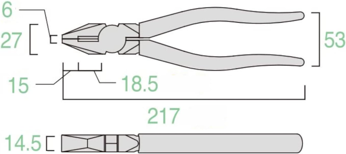 JIS規格 200mm フジ矢ペンチ