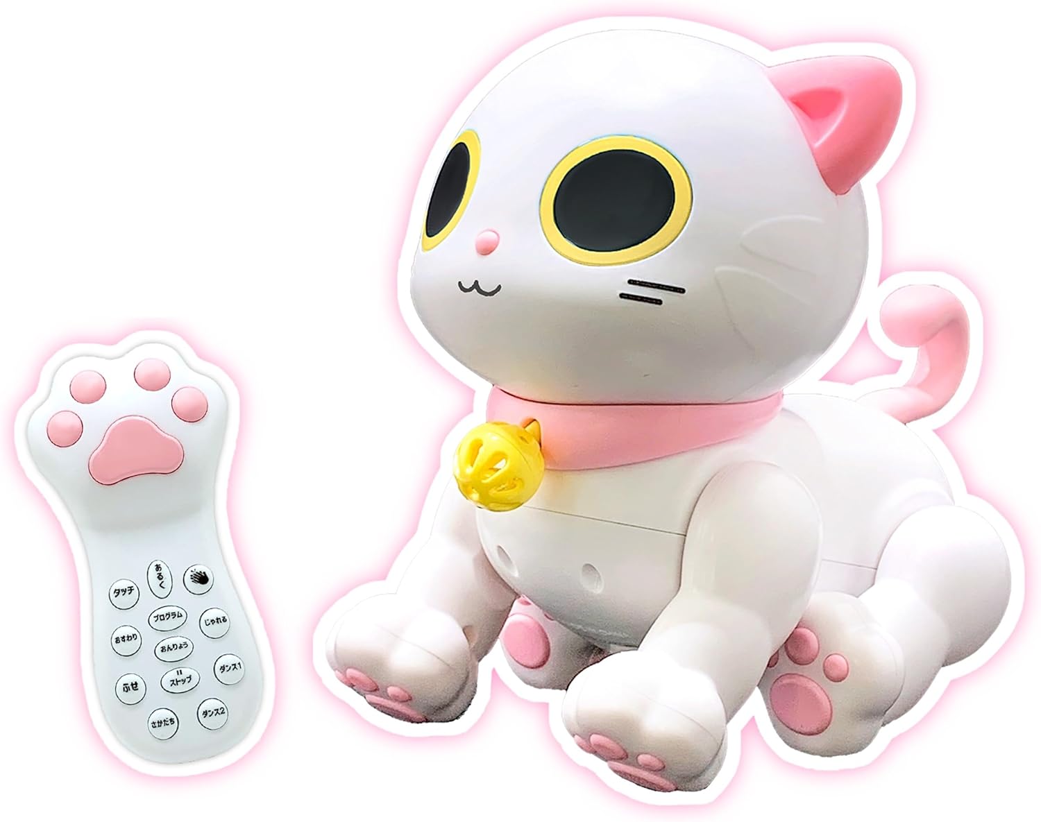 ネコ型ロボットおもちゃ「TKSK ROBO KATTY」プログラム機能・タッチ・音感センサー搭載 170mm