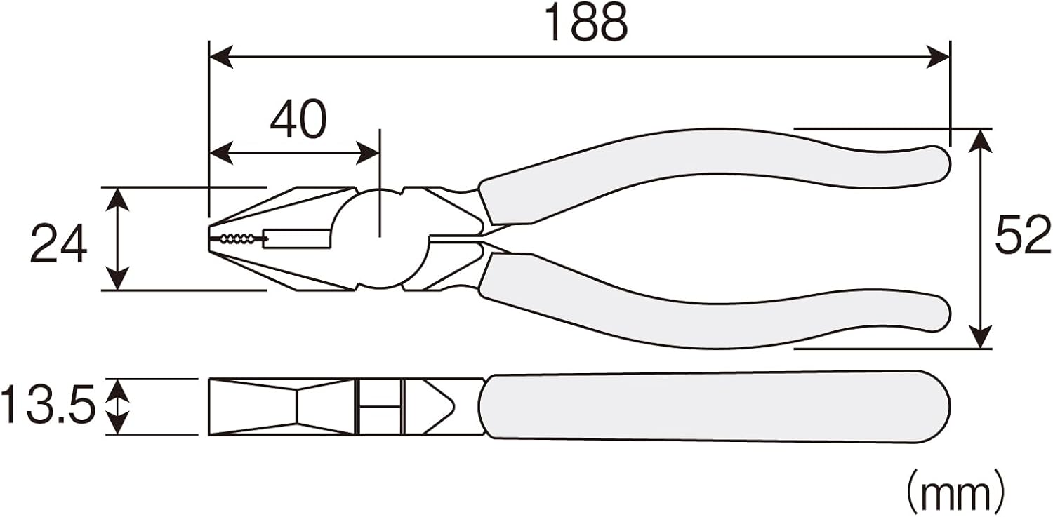 電気工事士技能試験用 汎用万能ペンチ P-43-175