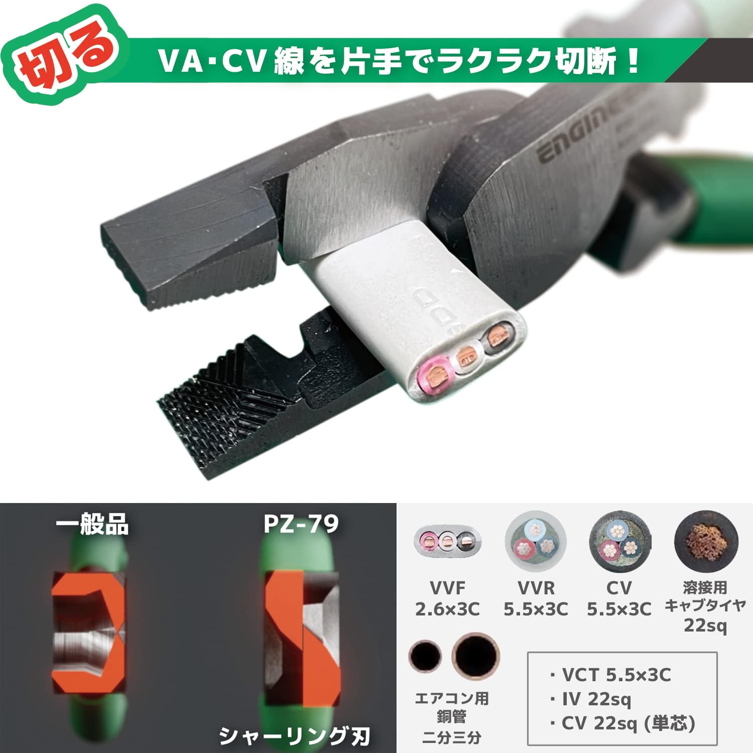 電気工事士試験対応 ネジザウルスVA なめた・潰れた・錆びたネジ用 φ3~9.5mm