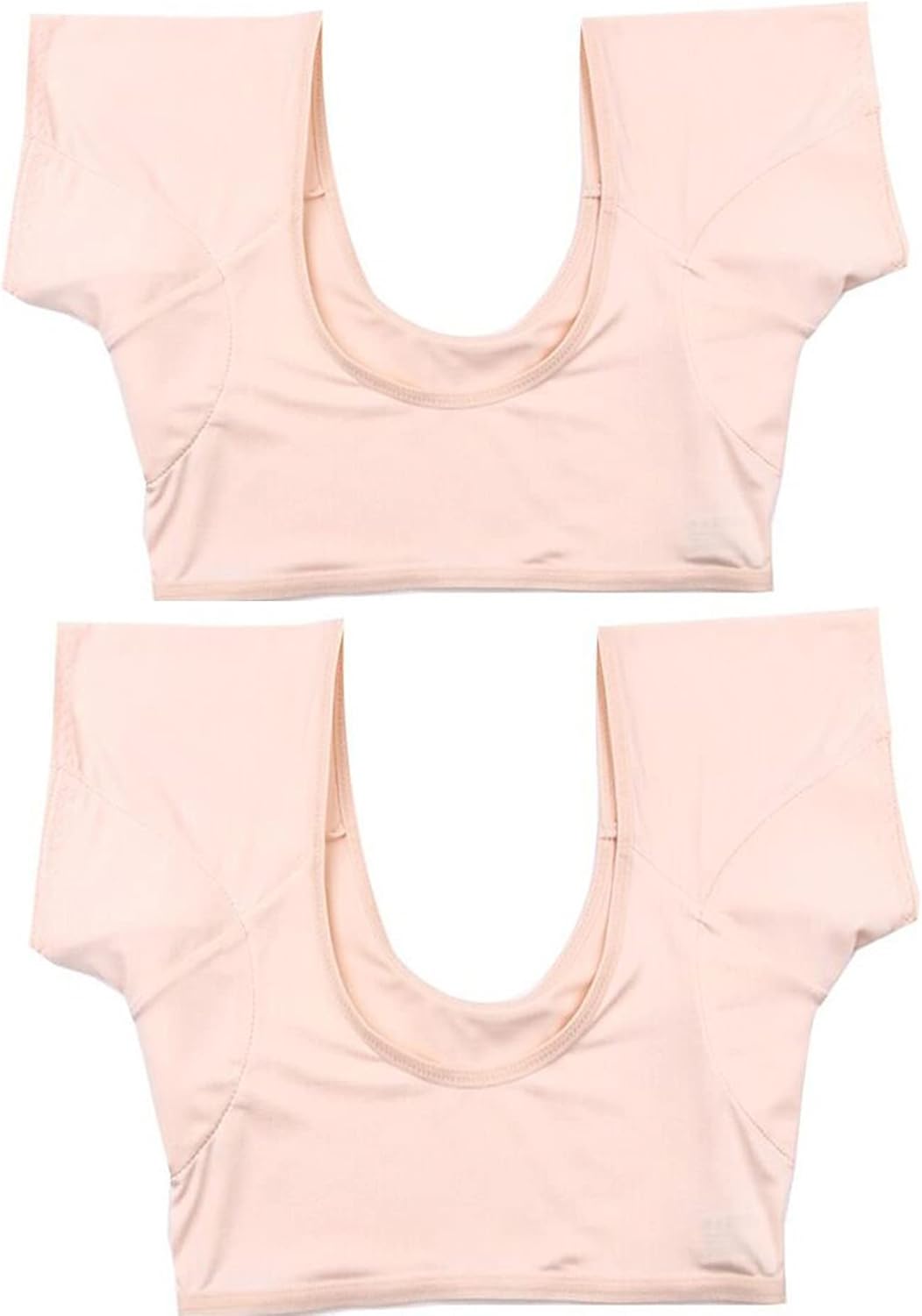 レディース 脇汗パッド付きインナーシャツ 2枚セット 夏用