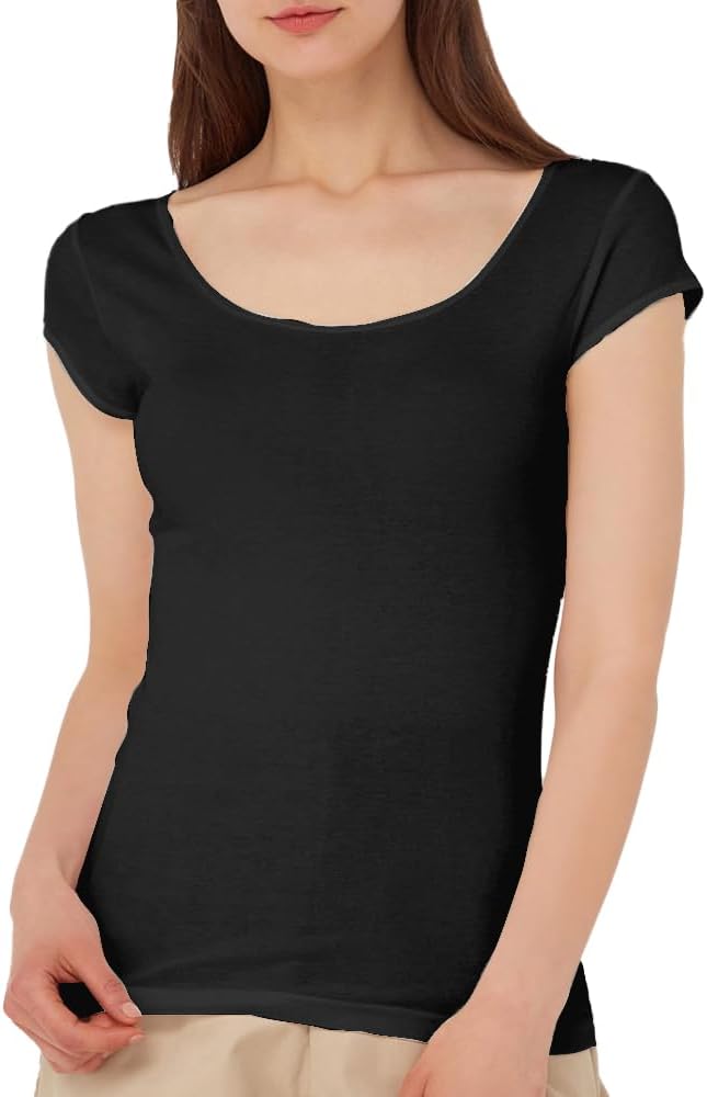 着るコスメ 綿100% フレンチ袖 インナー レディース