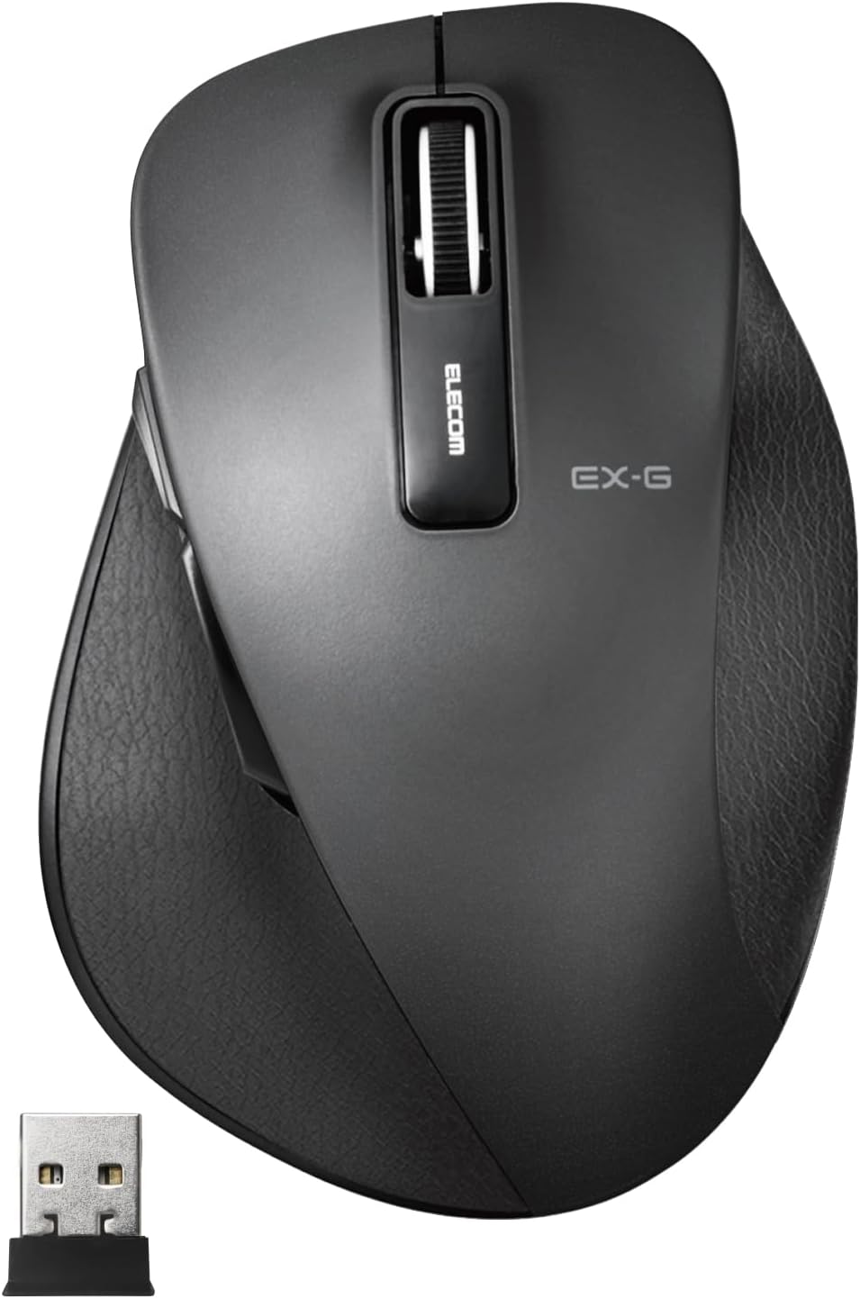 エレコム 静音ワイヤレスマウス Lサイズ 5ボタン ブラック M-XGL10DBSBK