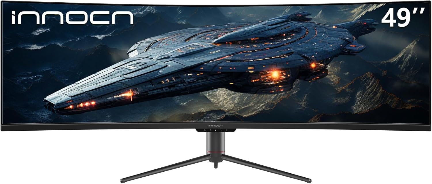 49インチ ゲーミングモニター 5K 曲面120Hz HDMI/DP/Type-C対応 高さ調整可能 目の保護機能付き