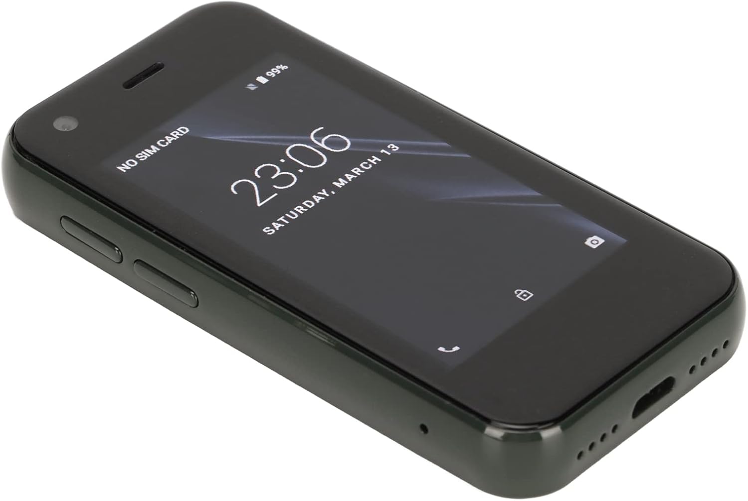 XS11 3G ミニスマートフォン - 2.5インチ WiFi GPS デュアルSIM HDカメラ クアッドコア 8GB (ダークグリーン)