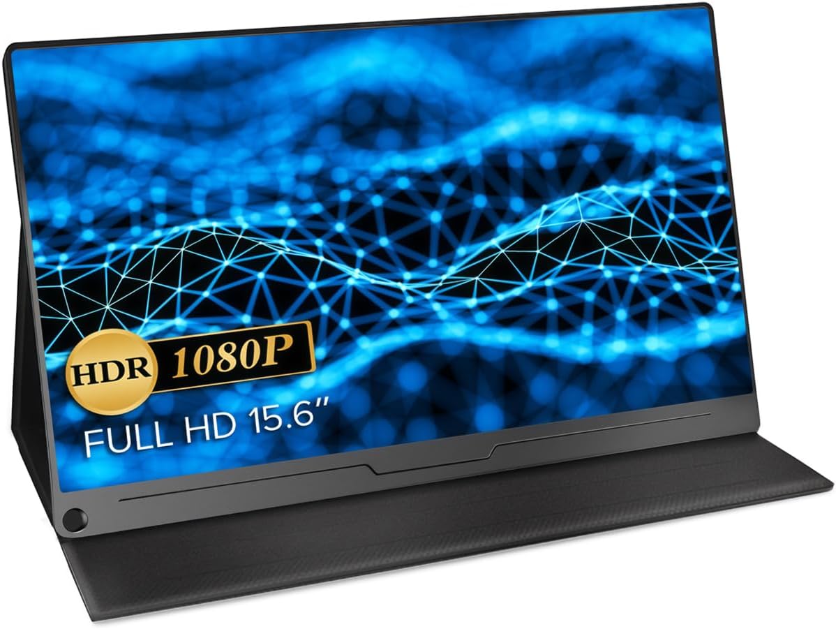 ポータブルゲーミングモニター 15.6インチ FHD (1920x1080) 軽量 薄型 IPS液晶 USB Type-C/HDMI対応