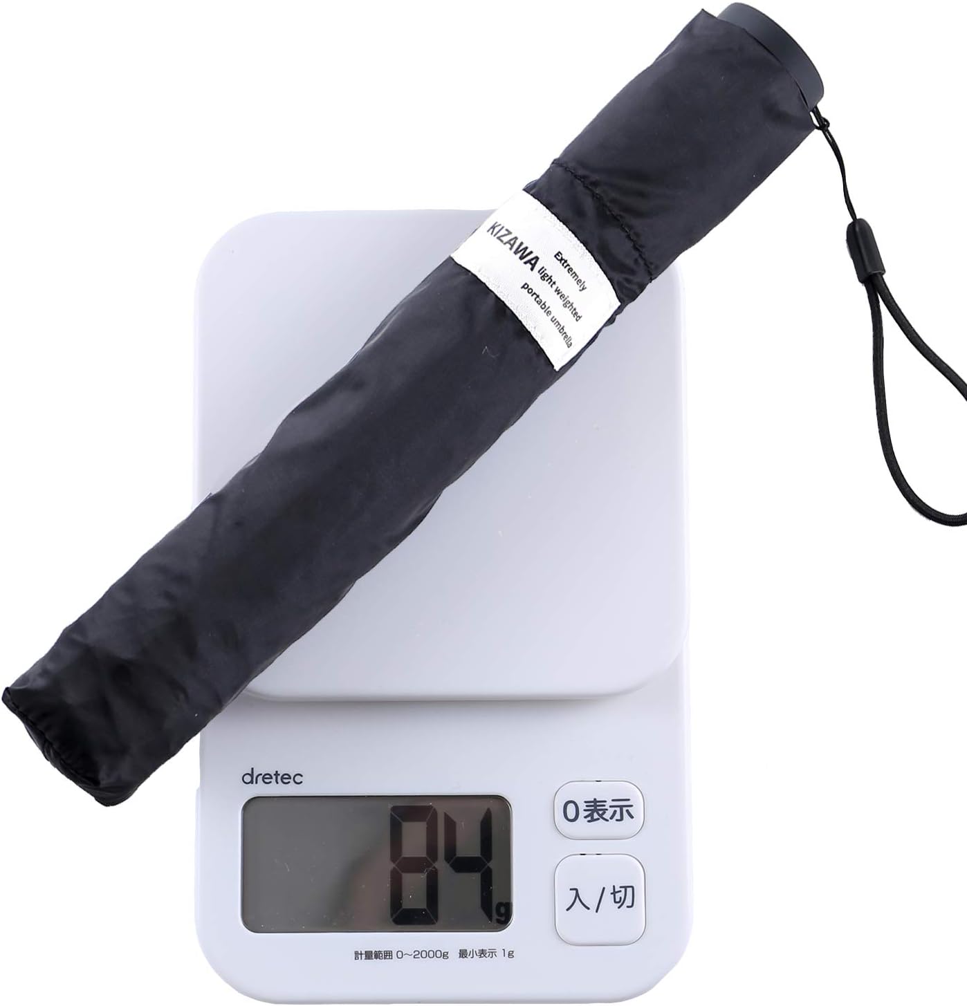 カーボン製最軽量折りたたみ傘 84g コンパクト メンズ・レディース用 5級撥水 50cm・55cm・60cm