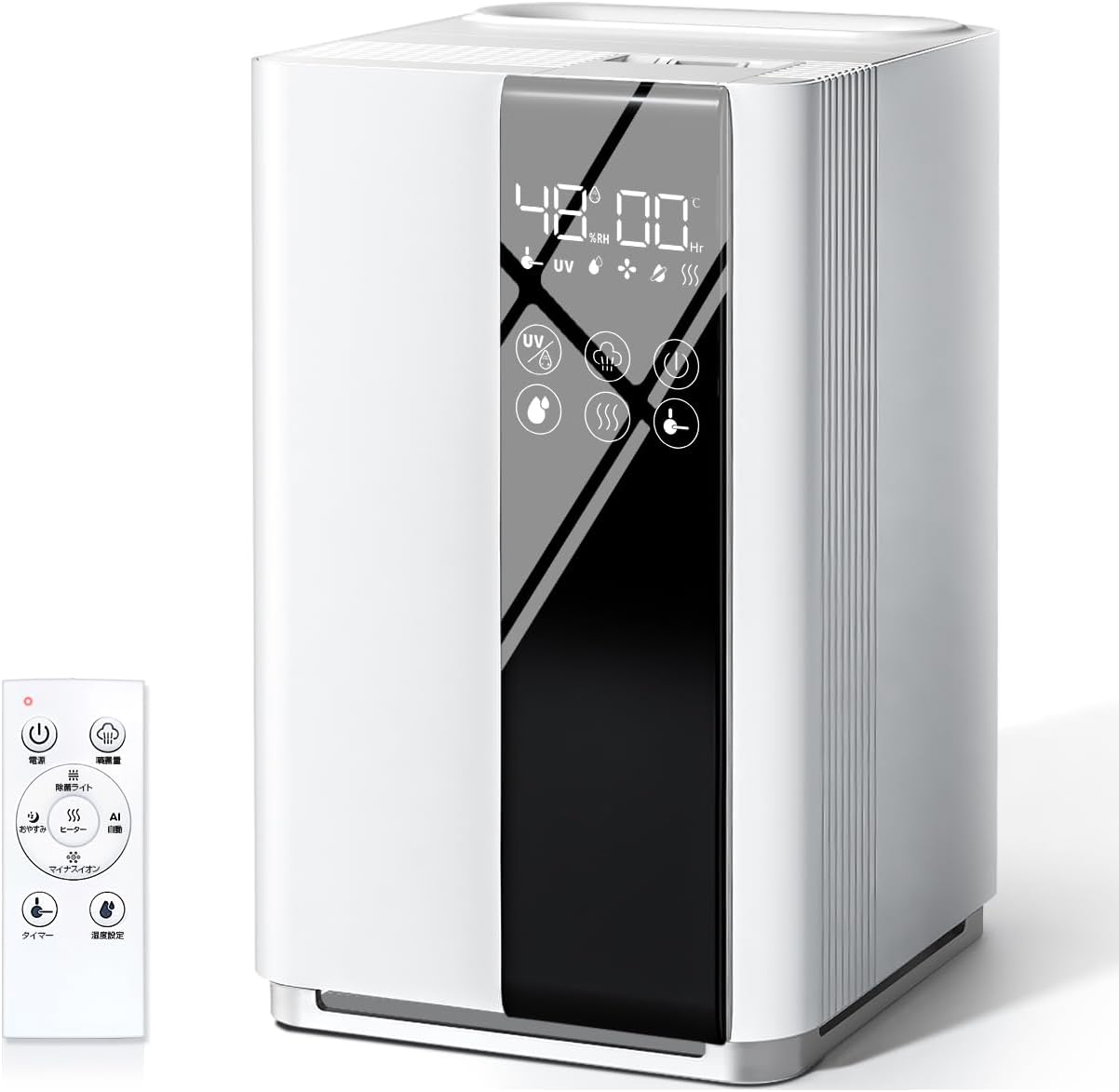 新生活に最適なAIスマート加湿器 5L 大容量・ハイブリッド式・アロマ対応・静音設計 省エネ・リモコン付き