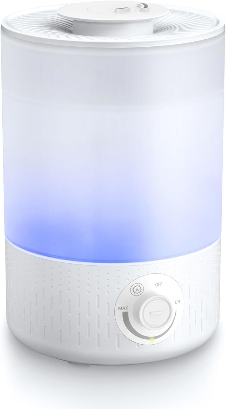 大容量加湿器 3.5L 卓上 UVライト除菌機能 アロマ対応 54時間連続作動 ホワイト