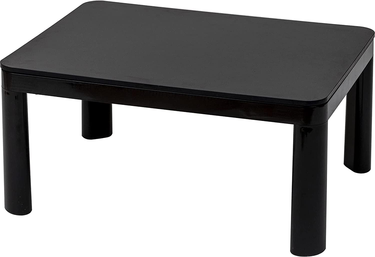 一人暮らし向けリバーシブル天板のカジュアルこたつテーブル 80×60cm ブラック